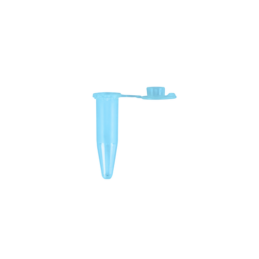 Caplugs Evergreen 214-3425-B80 0.5 mL Graduated Conical Microcentrifuge Tube Tethered Cap PPC Blue, 1000/Bag, MADE IN USA