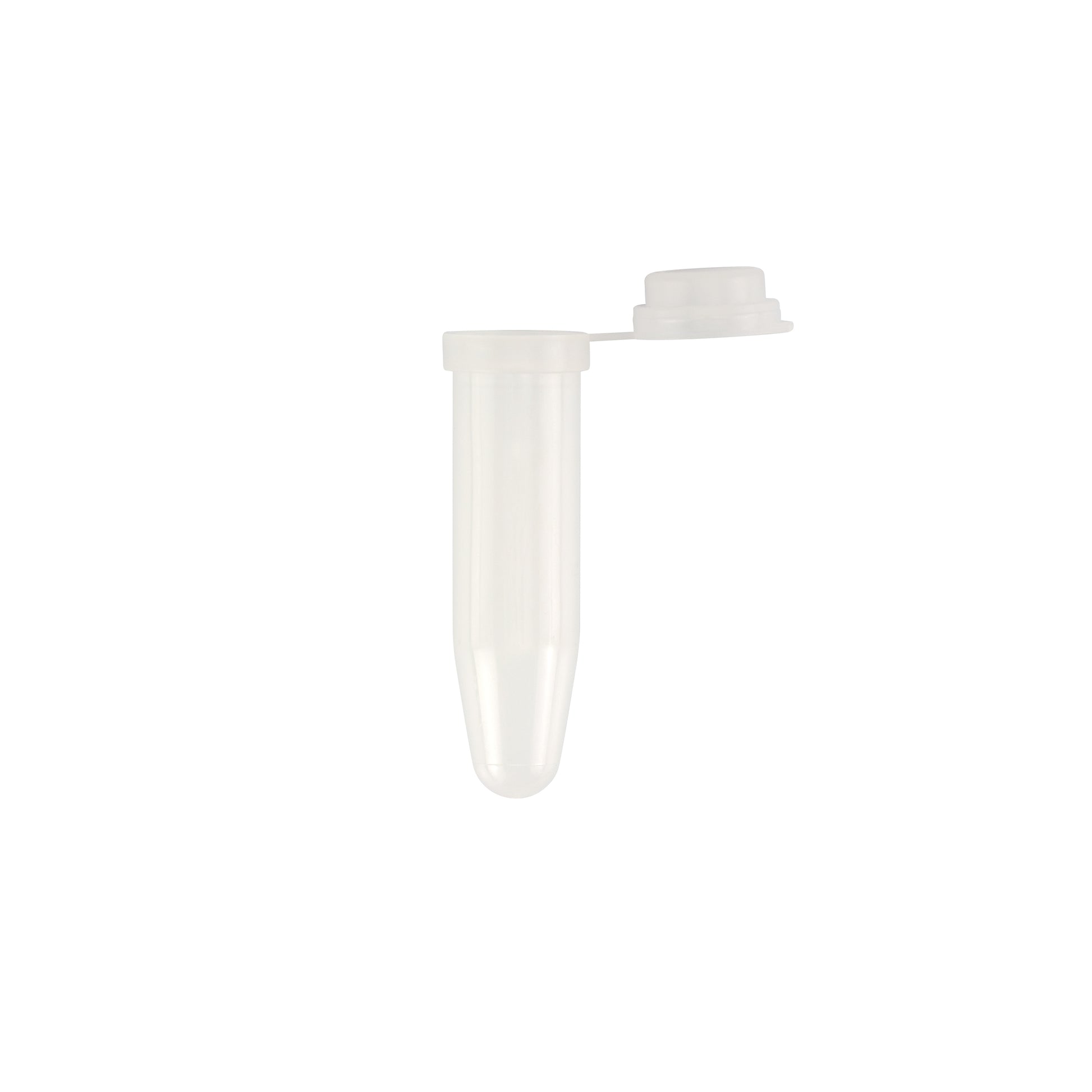 Caplugs® Evergreen 2143439020E1 1.8mL Conical Microcentrifuge Tubes Tethered Cap Natural High-Density Polyethylene (HDPE) 1000/Bag MADE IN USA