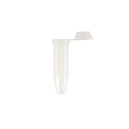 Caplugs® Evergreen 2143439020E1 1.8mL Conical Microcentrifuge Tubes Tethered Cap Natural High-Density Polyethylene (HDPE) 1000/Bag MADE IN USA