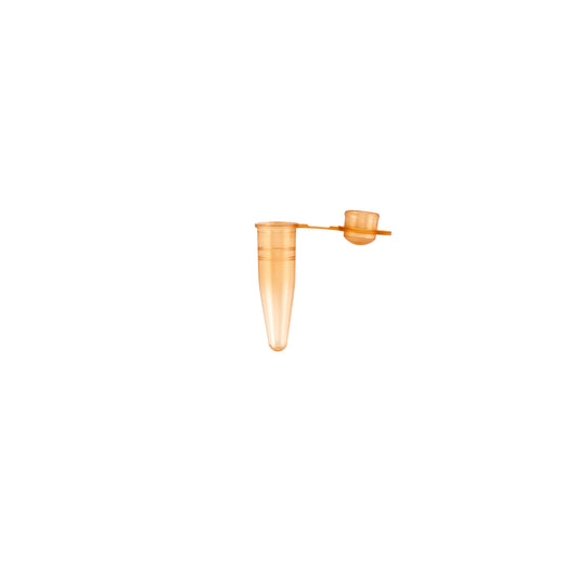 Caplugs Evergreen 214-3468-N80 0.2 mL PCR Tube with Hinged Cap Thin-Wall PPC Amber, 1000/Bag, MADE IN USA