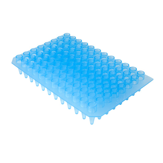 Caplugs® Evergreen 2143496B80E1 0.2mL PCR 96-Well Reaction Plate Blue Polypropylene Copolymer (PPC) 10/Box MADE IN USA