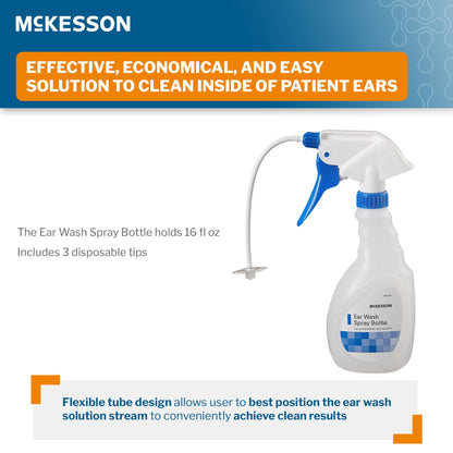 McKesson Ear Wash System with Flexible Tubes and Three Tips