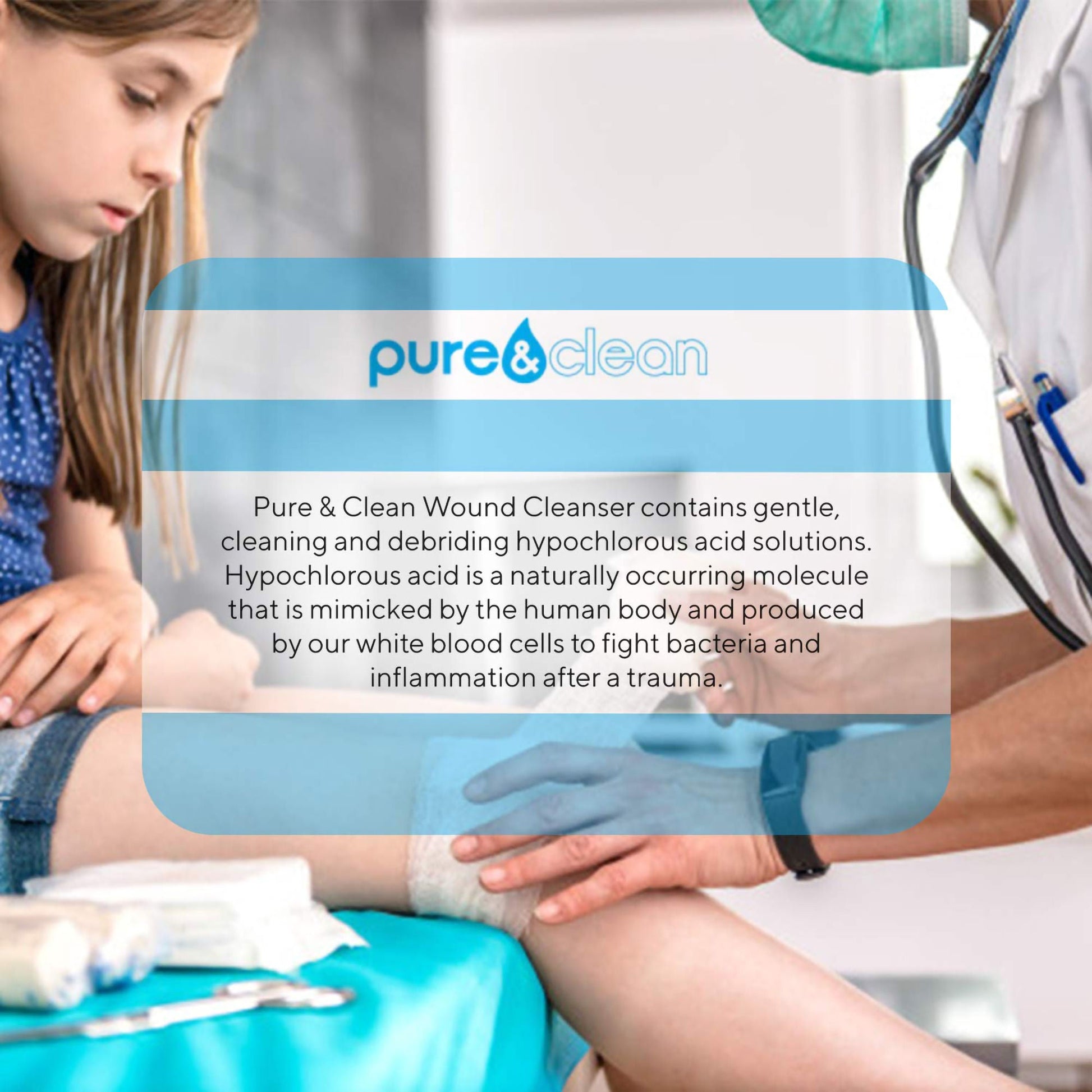 Pure & Clean Wound Cleanser, 8-ounce Pump Bottle