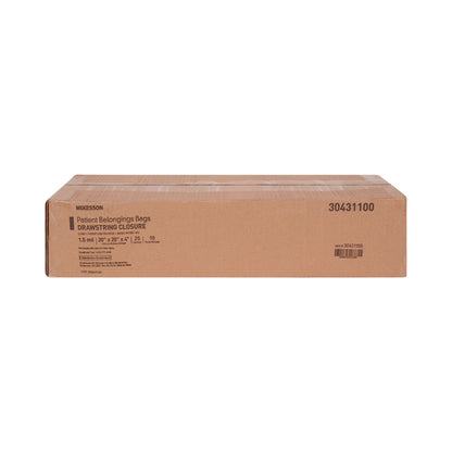 McKesson Patient Belongings Bag, Clear