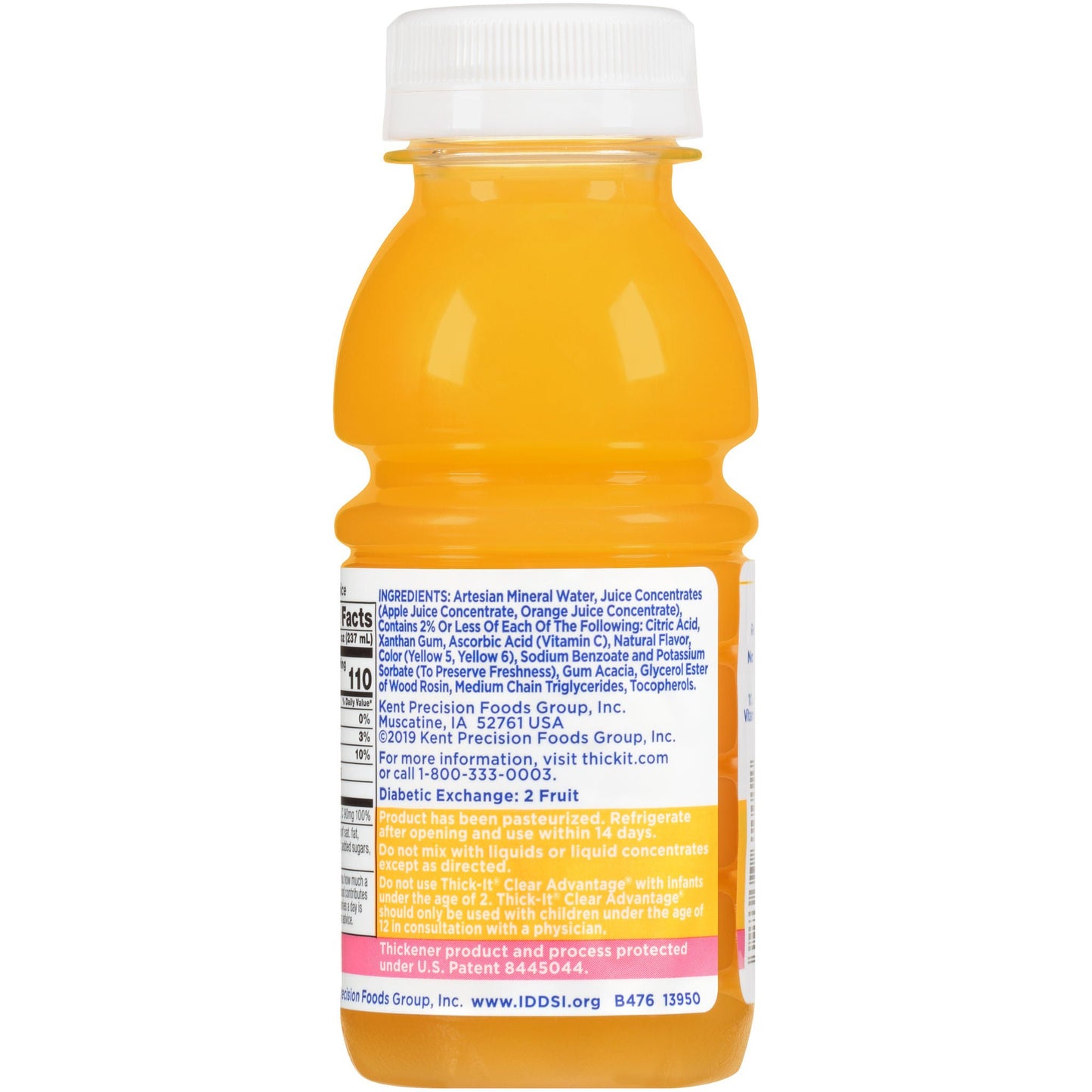 Thick-It® Clear Advantage® Nectar Consistency Orange Thickened Beverage