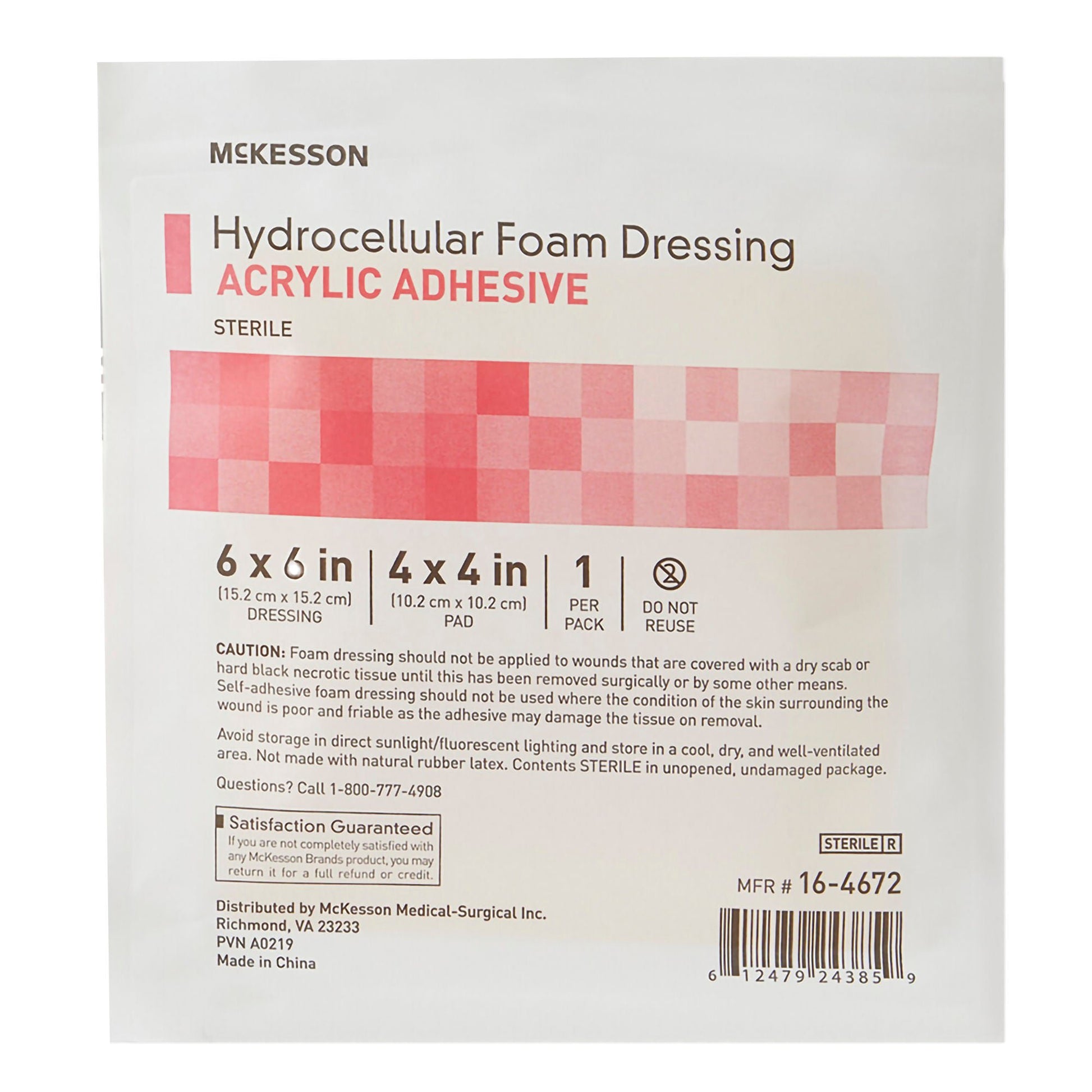 McKesson Acrylic Adhesive with Border Foam Dressing
