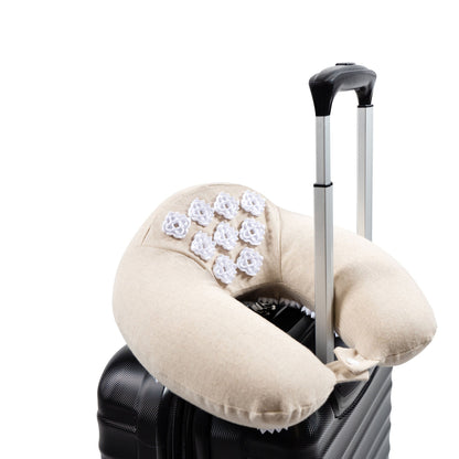 Kanjo Memory Foam Travel Acupressure Neck Pillow