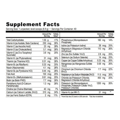 NanoVM® Vitamin & Mineral Powder, 275 Grams