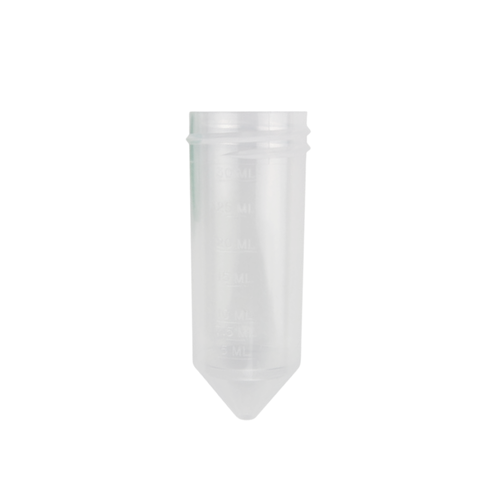 Caplugs® Evergreen 2203928080E1 30mL Conical Centrifuge Tube Natural Polypropylene Copolymer (PPC) 1000/Bag MADE IN USA