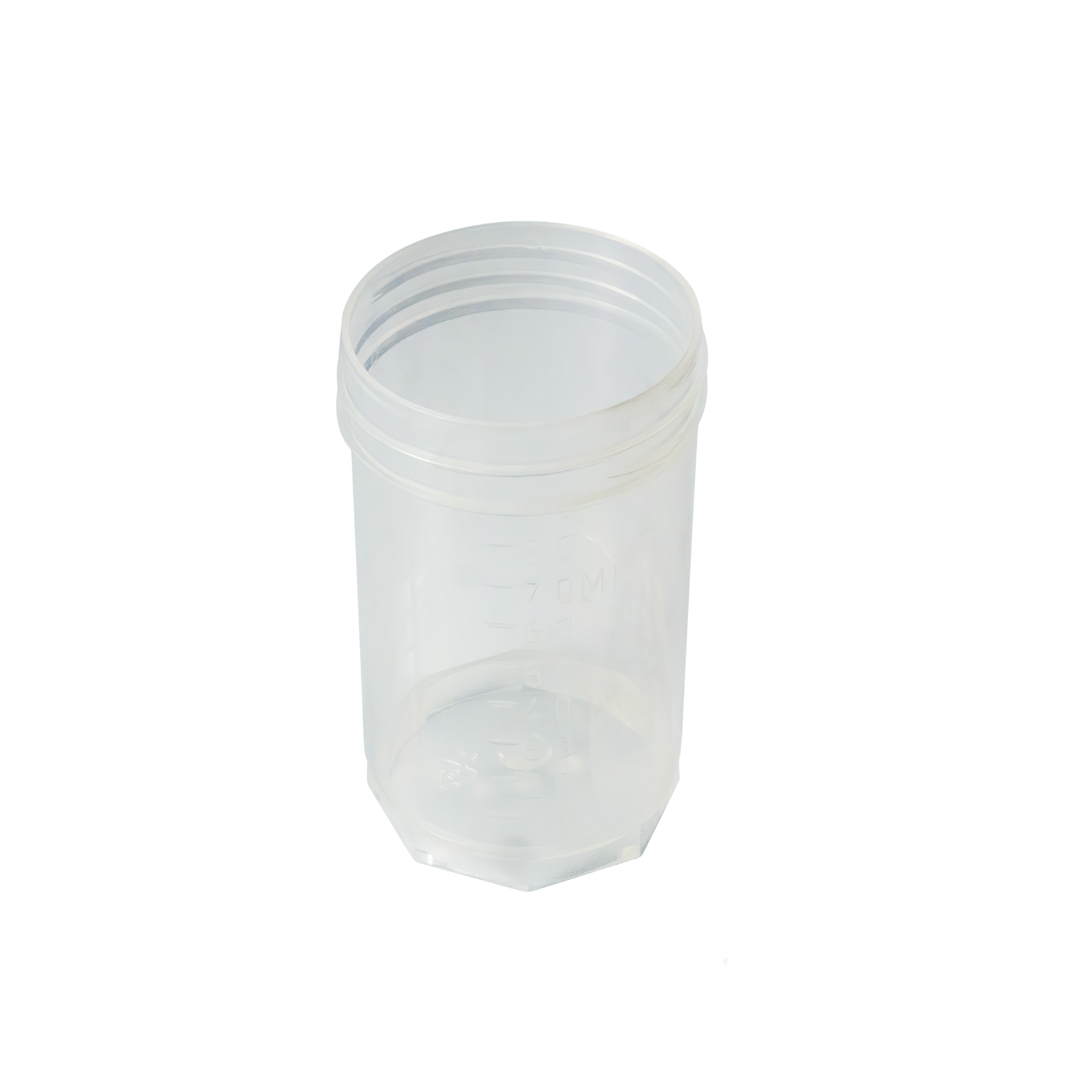 Caplugs® Evergreen 220560308KE1 90mL Threaded Specimen Container Natural Polypropylene Copolymer (PPC) 100/Bag MADE IN USA