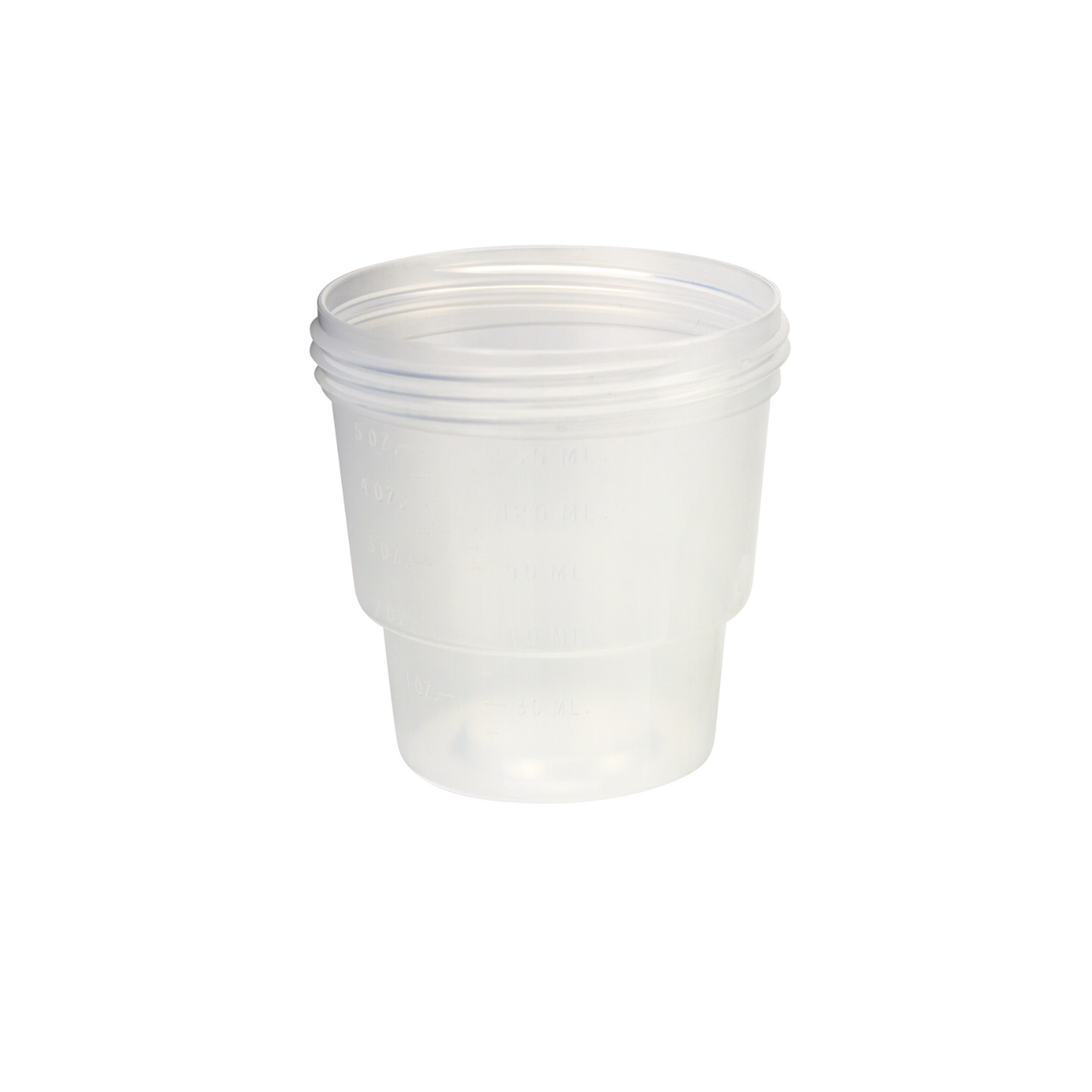 Caplugs Evergreen 220-5625-03K 150 mL Threaded Specimen Container PP Natural 20/Bag MADE IN USA