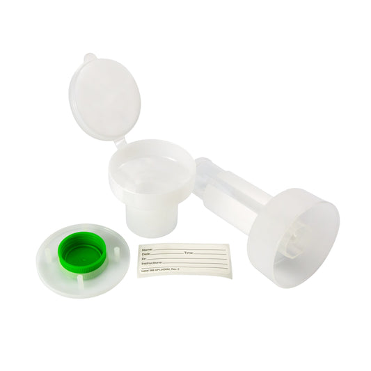 Caplugs® Evergreen 221-3996-G80 — Sputocol™ Sputum Collection System, 50 mL Conical Centrifuge Tube (PPC) with Fun