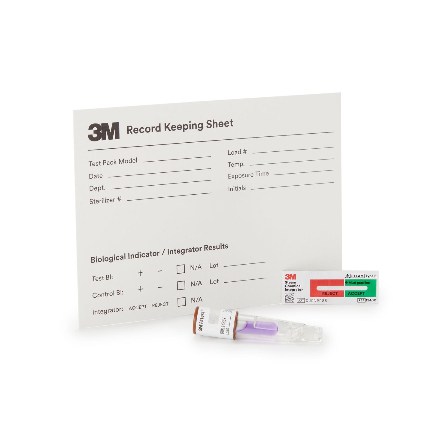 3M™ Attest™ Super Rapid 5 Steam-Plus Sterilization BI Challenge Pack