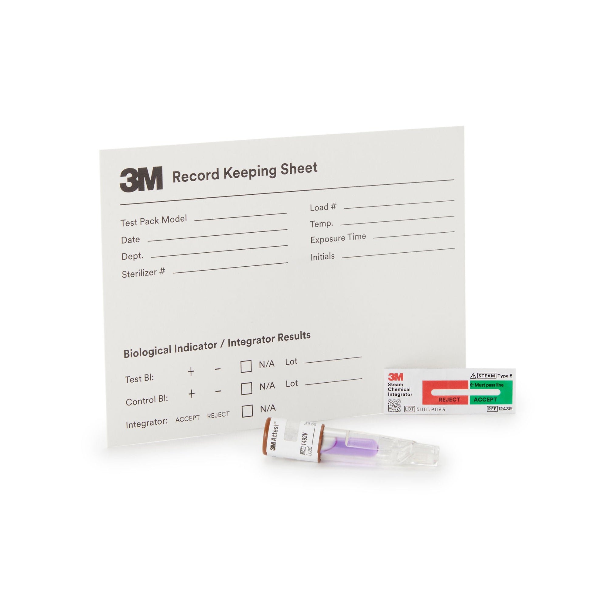 3M™ Attest™ Super Rapid 5 Steam-Plus Sterilization BI Challenge Pack