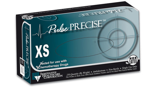 Pulse® PRECISE™ Nitrile Exam Gloves, Aqua Blue