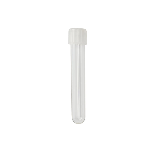 Caplugs Evergreen 222-2036-05I 5.0 mL Round Bottom Test Tube 12 × 75 mm Sterile PS Natural 500/Box Individually Packed MADE IN USA