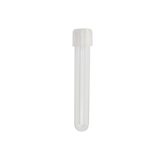 Caplugs® Evergreen 222237608IE1 5.0mL 12 x 75 mm Round Bottom Test Tube Natural Polypropylene Copolymer (PPC) 1/Individually Packed Sterile MADE IN USA
