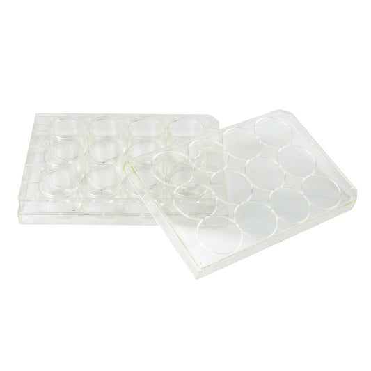 Caplugs® Evergreen 222804601FE1 12-Well Microplate Lids Flat Bottom 6.76mL PS Sterile MADE IN USA