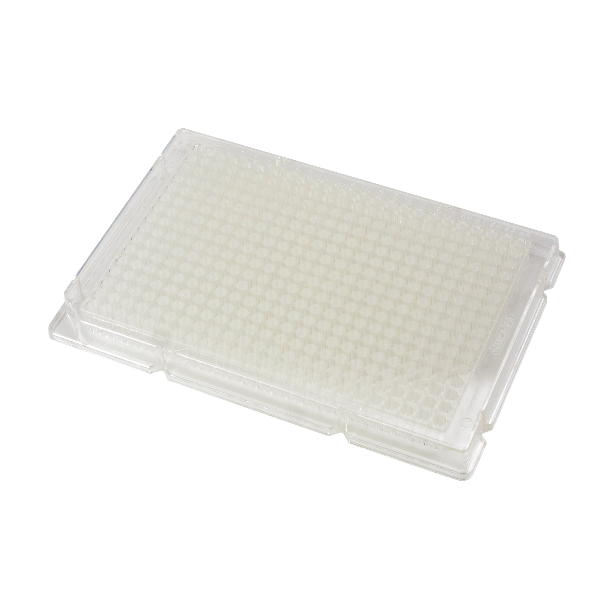 Caplugs Evergreen 222-8210-01I 384-Well Flat Bottom Microplate with Lid Sterile PS 50/Box MADE IN USA