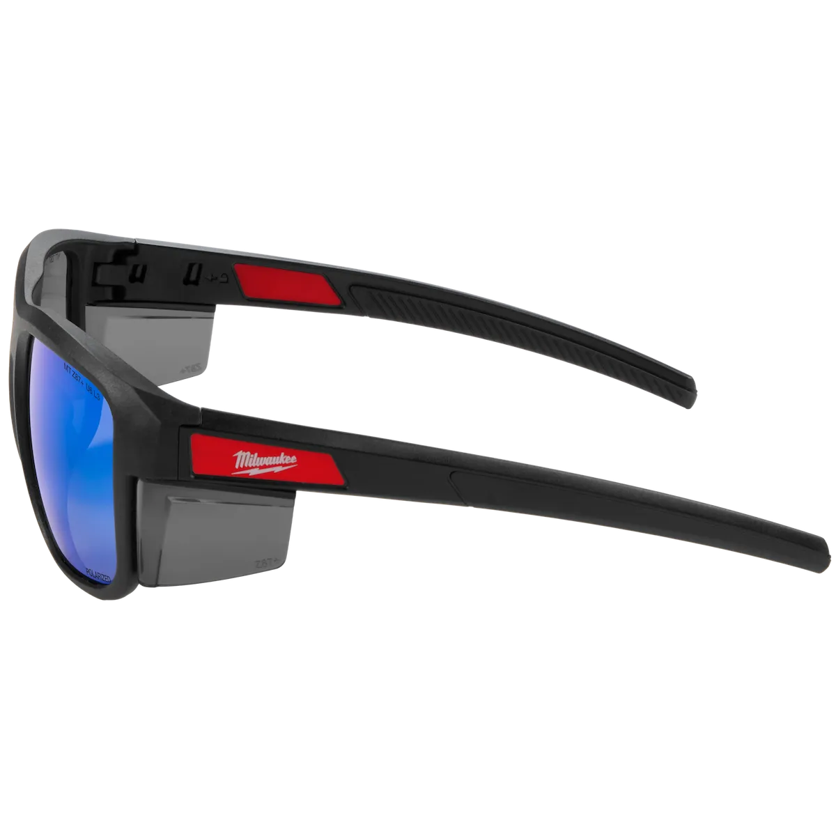 Milwaukee Polarized Full Frame Safety Glasses with Removable Side Shields – Blue Mirrored Dual Coat Lenses 48-73-2511