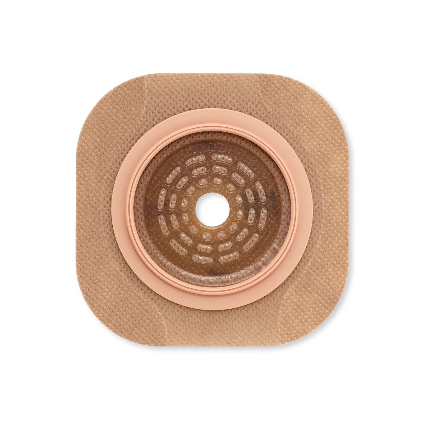 New Image™ Flat CeraPlus™ Ostomy Barrier, Pre-cut to fit , Red Match