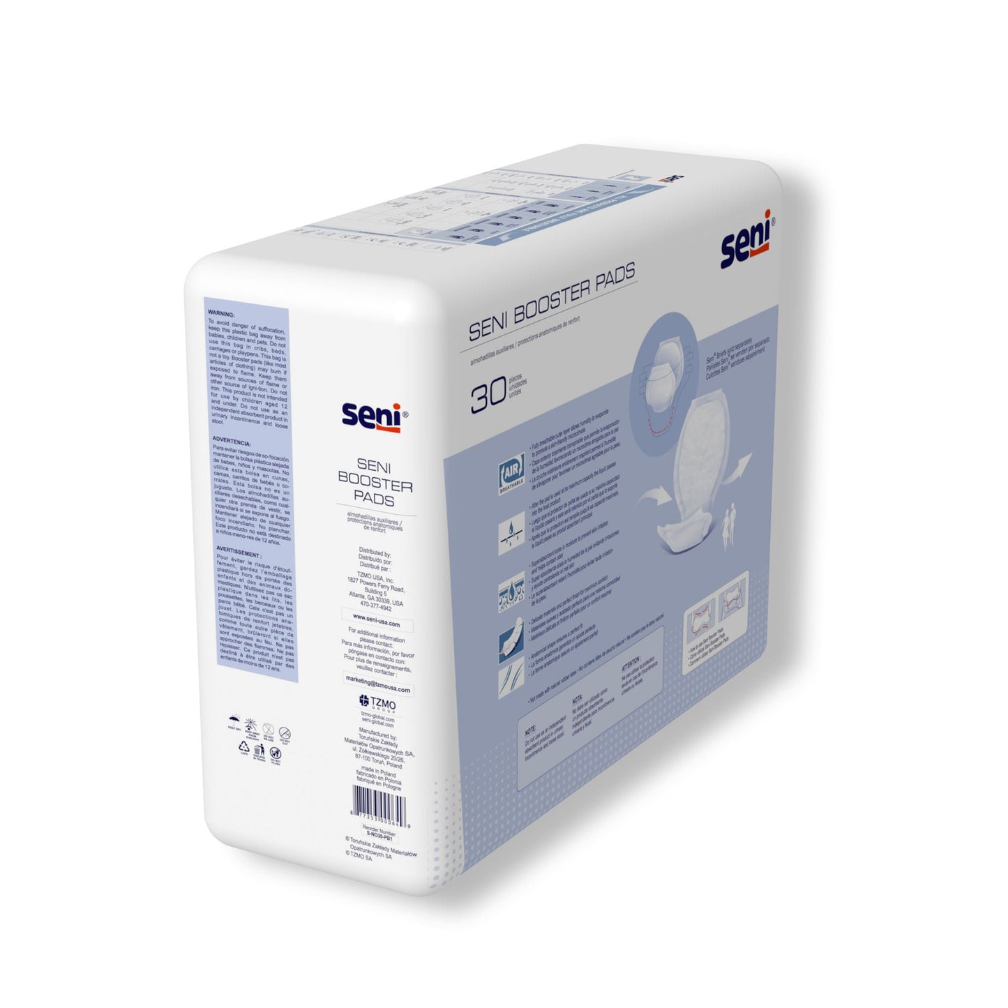 Seni® Booster Pad Brief Inserts