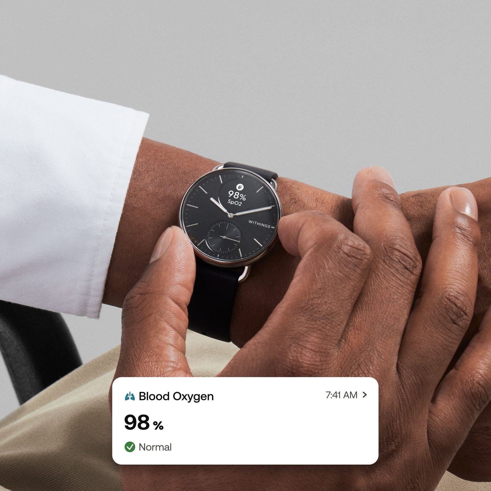 Withings ScanWatch 2 Smart Watch, 38mm, Black