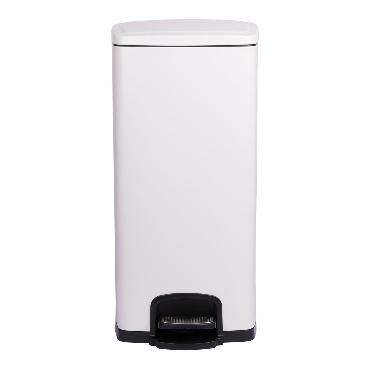 McKesson White Square Step-On Trash Can