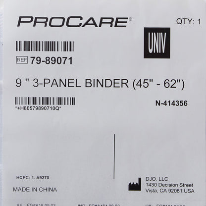 ProCare® 3-Panel Abdominal Support, One Size Fits 45 – 62 Inch Waists