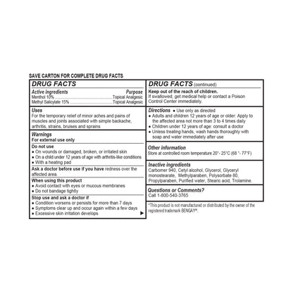 Geri-Care® Menthol / Methyl Salicylate Topical Pain Relief, tube