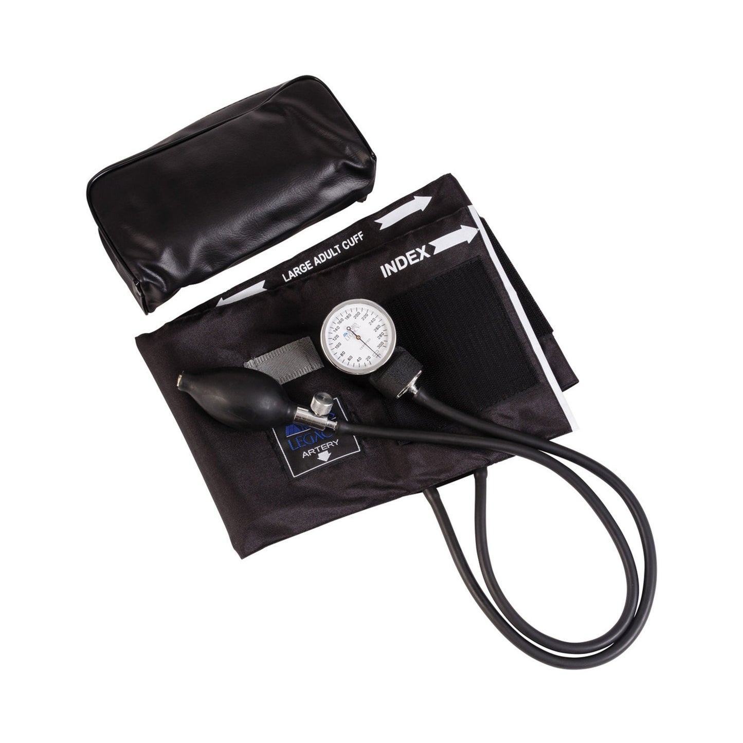 Legacy™ Aneroid Sphygmomanometer, Large, Black