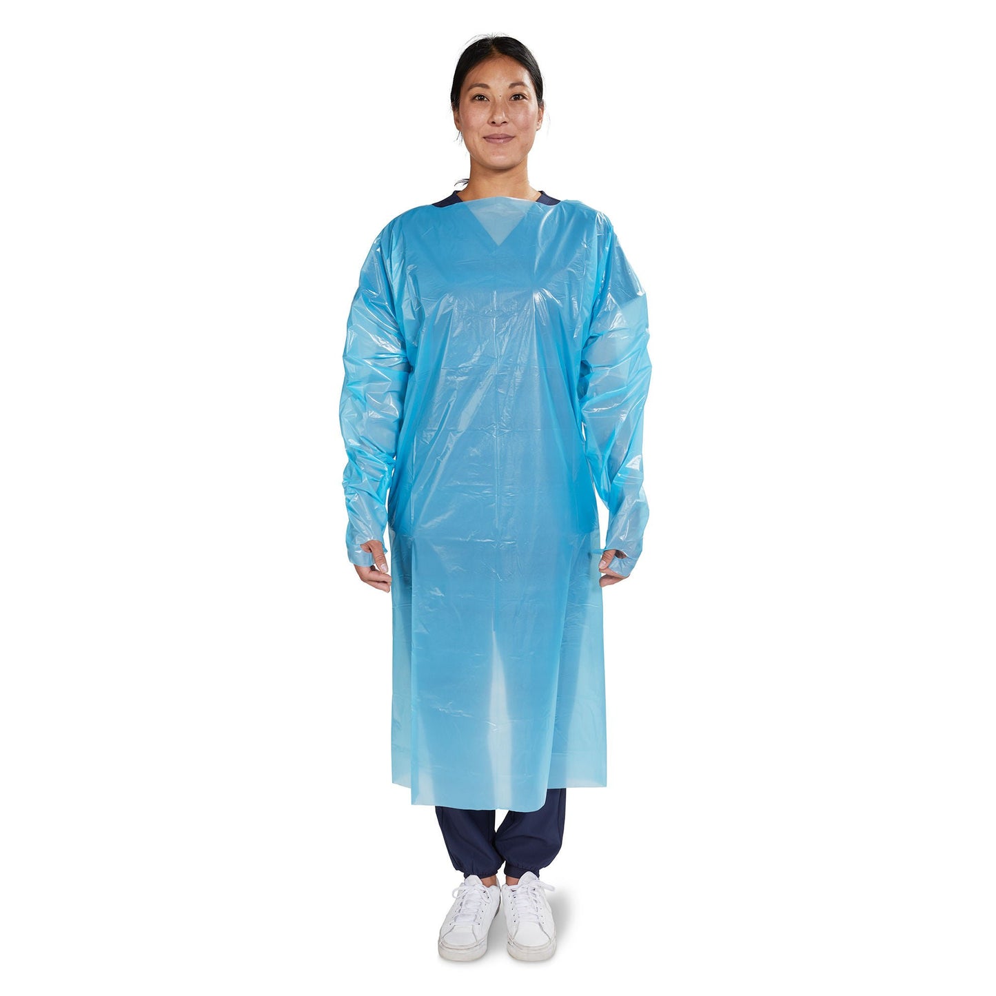 McKesson Nonrated Isolation Gowns, Blue, One Size Fits Most