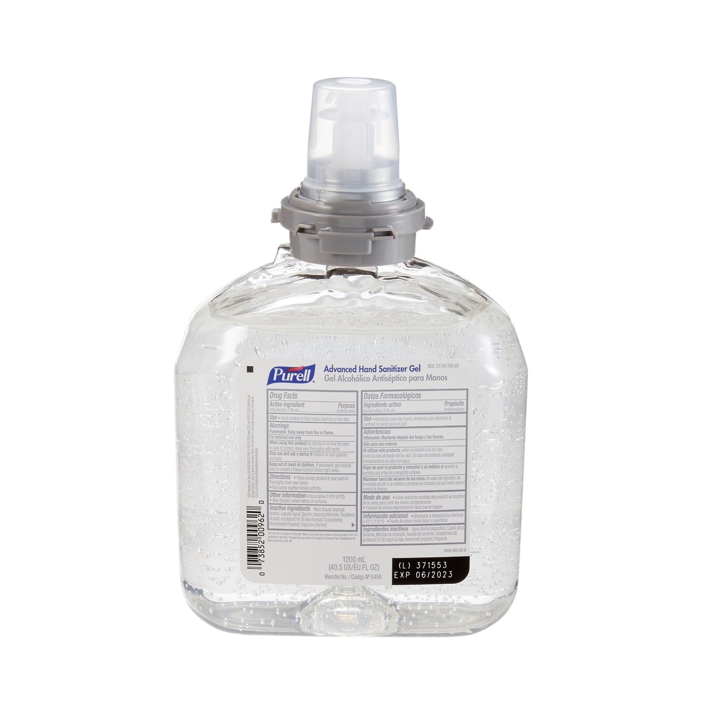 Purell® Advanced Hand Sanitizer, Ethyl Alcohol, Refill Bottle