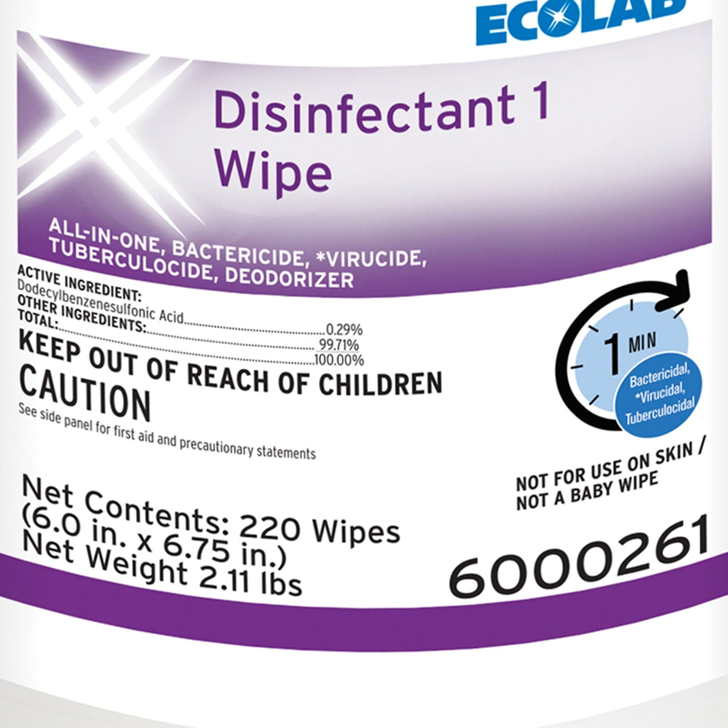 Ecolab Disinfectant 1 Surface Disinfectant Cleaner