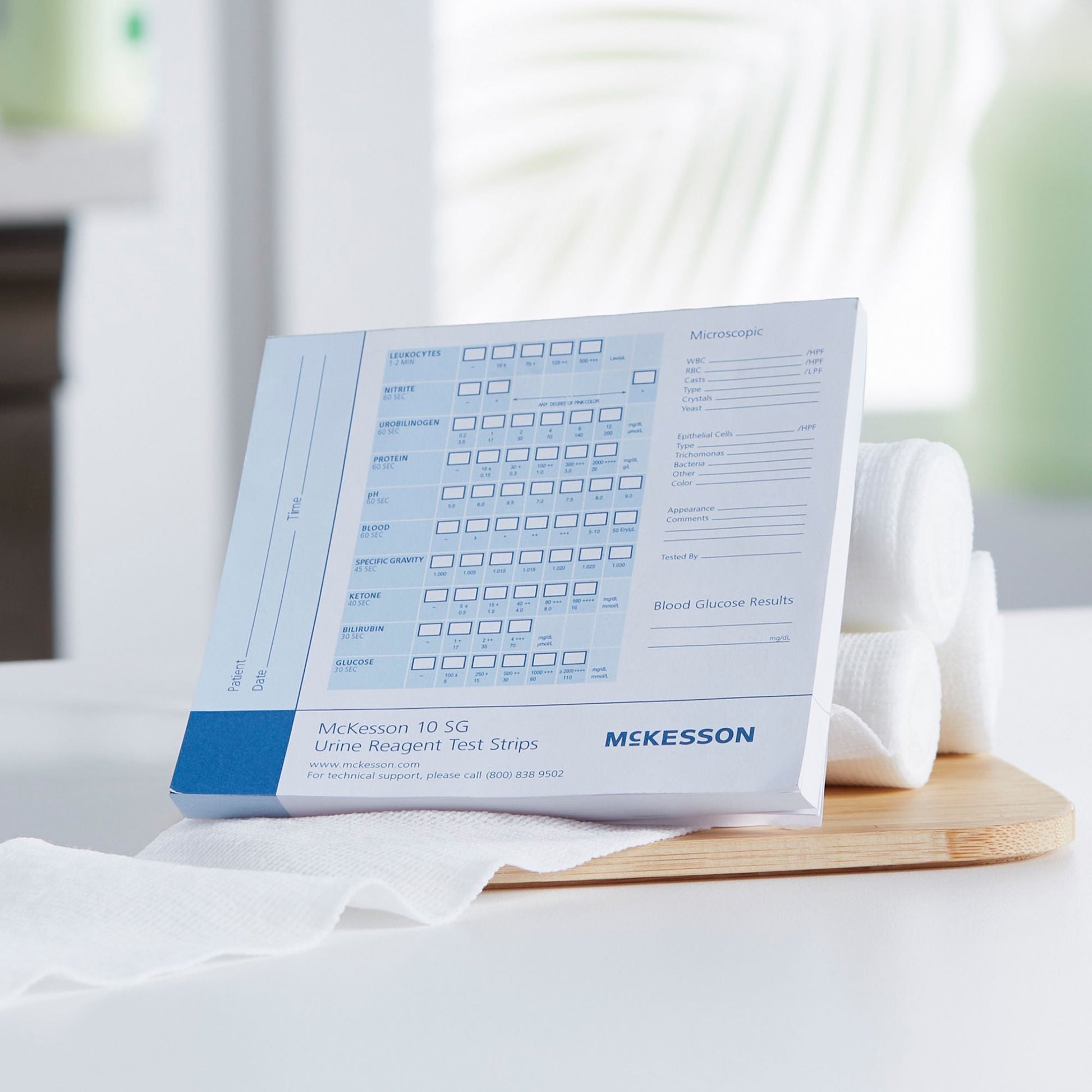 McKesson Consult™ Urine Reagent Test Strip Recording Pad