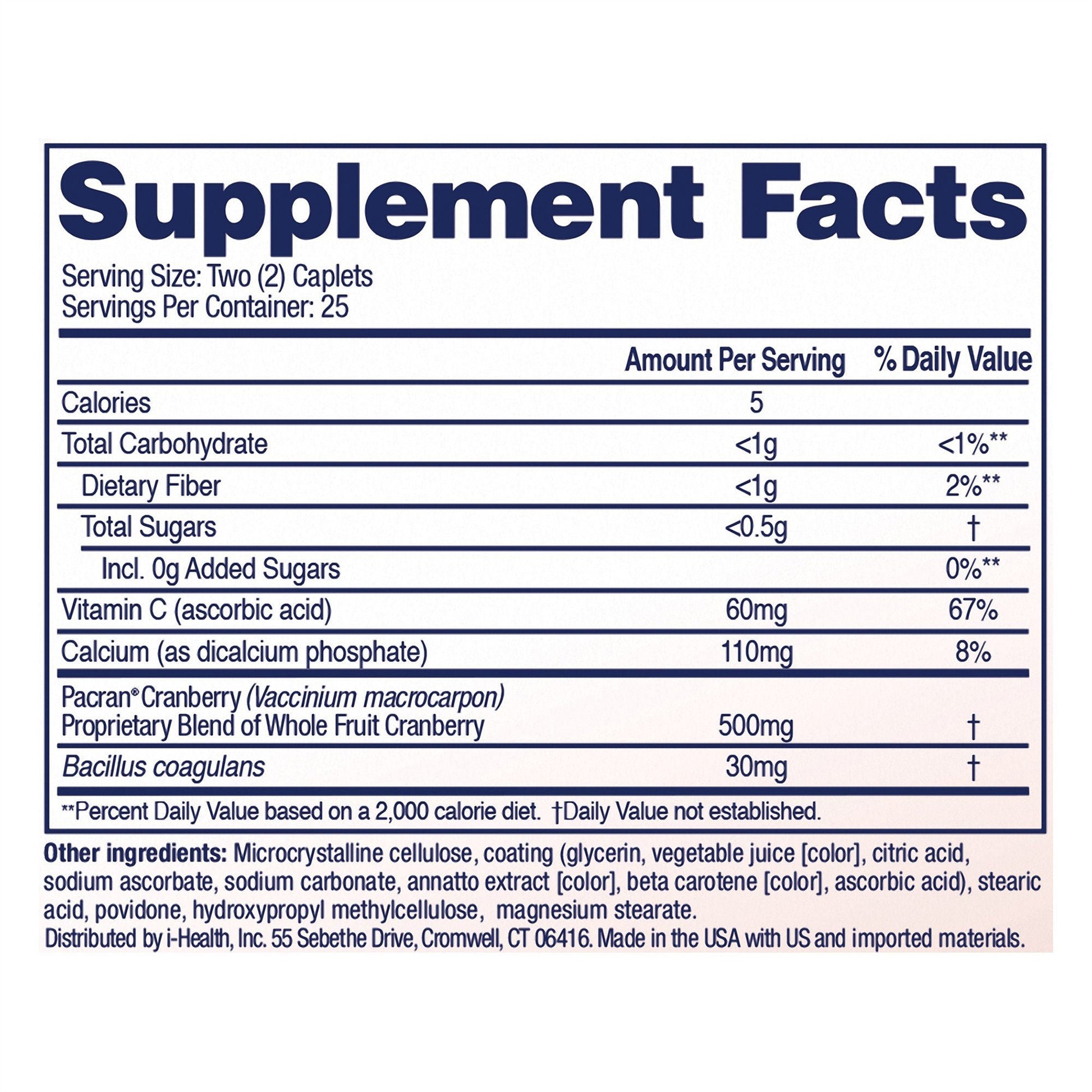 AZO® Cranberry Caplets, Cranberry Powder with a Probiotic + Vitamin C