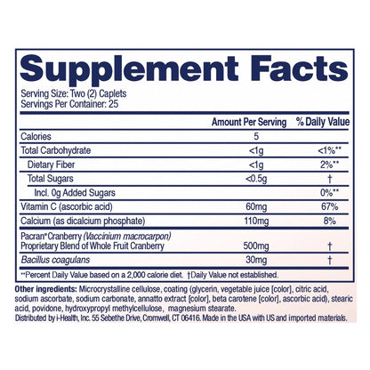 AZO® Cranberry Caplets, Cranberry Powder with a Probiotic + Vitamin C