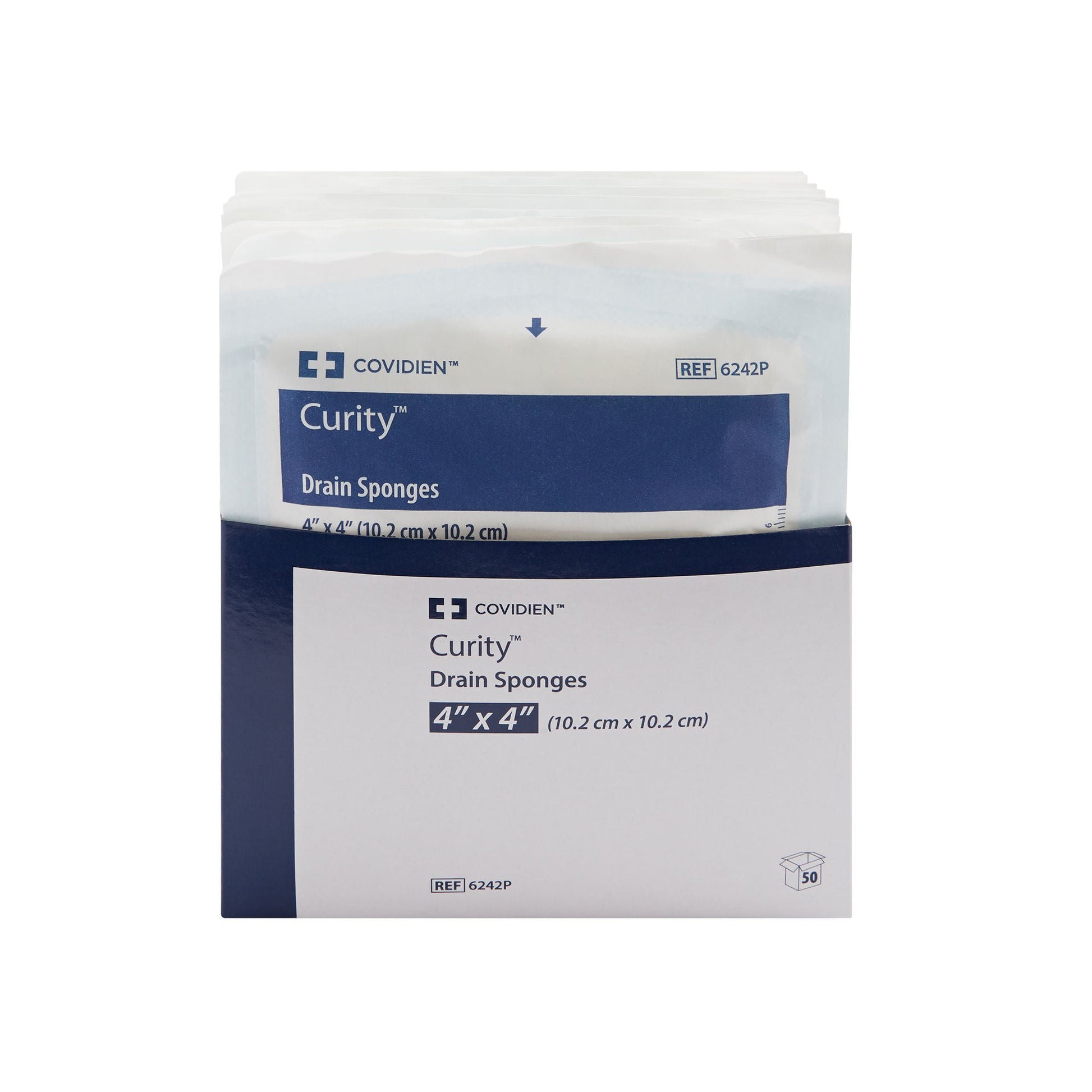 Curity™ Drain Sponge, Six-Ply