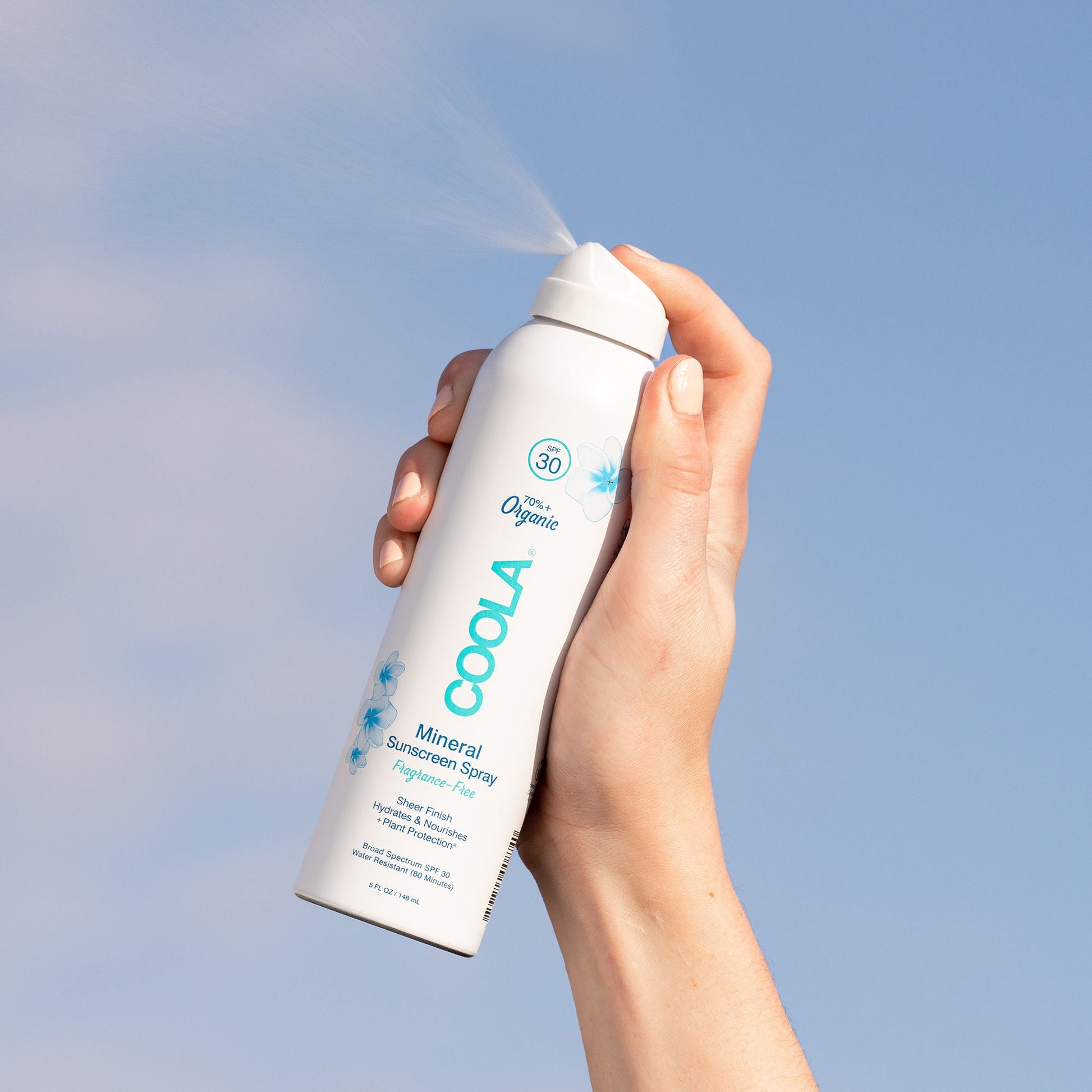Coola® Zinc Oxide Sunscreen Spray Fragrance Free SPF 30, Can