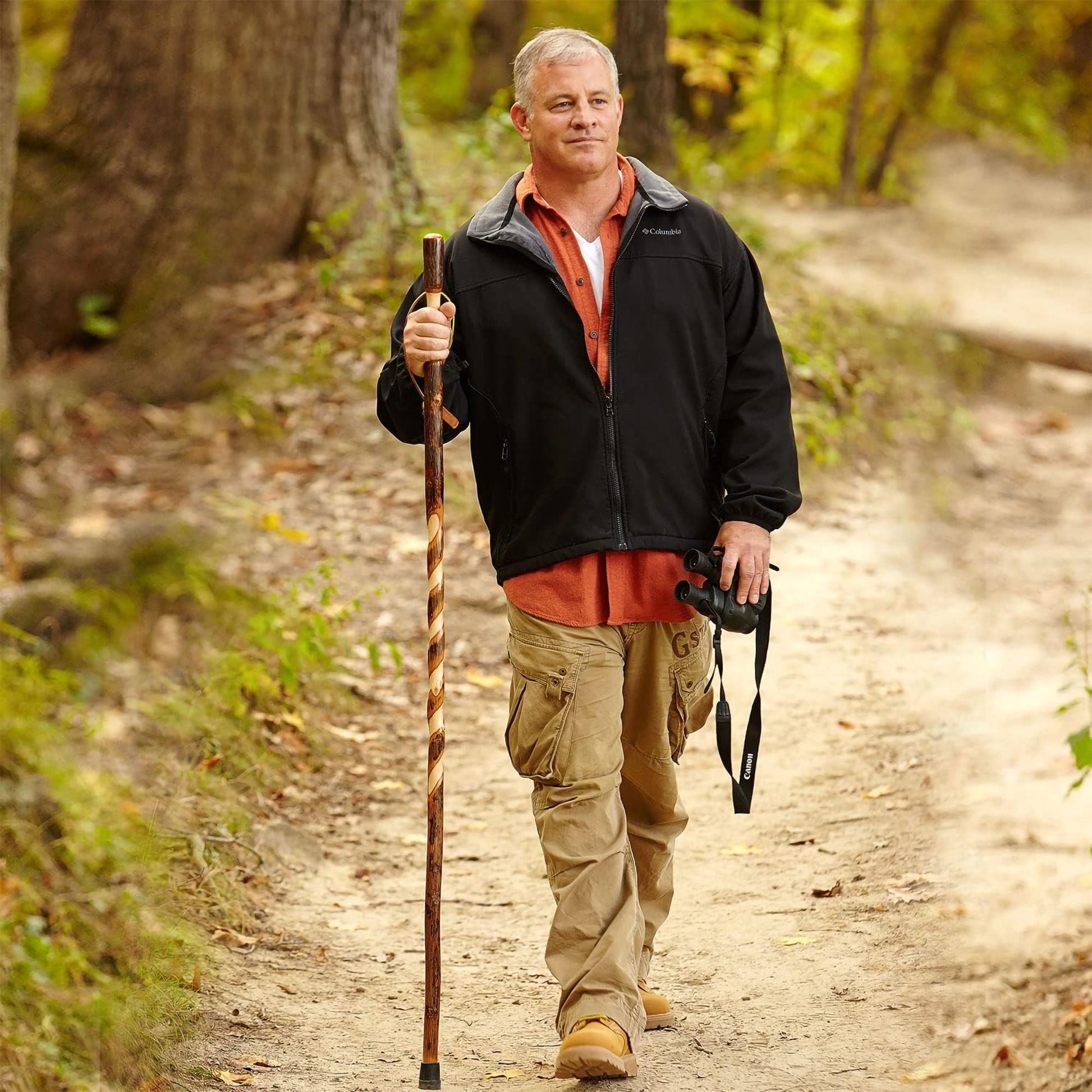 Brazos™ Twisted Hickory Rustic Walking Stick, 55-Inch Height
