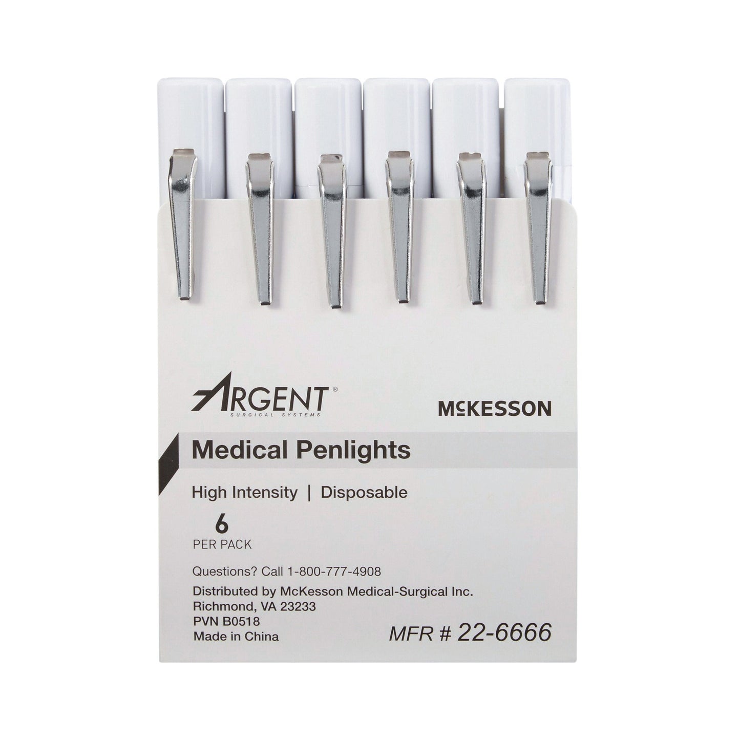 McKesson Disposable Penlight White Light, 4.5 Inch