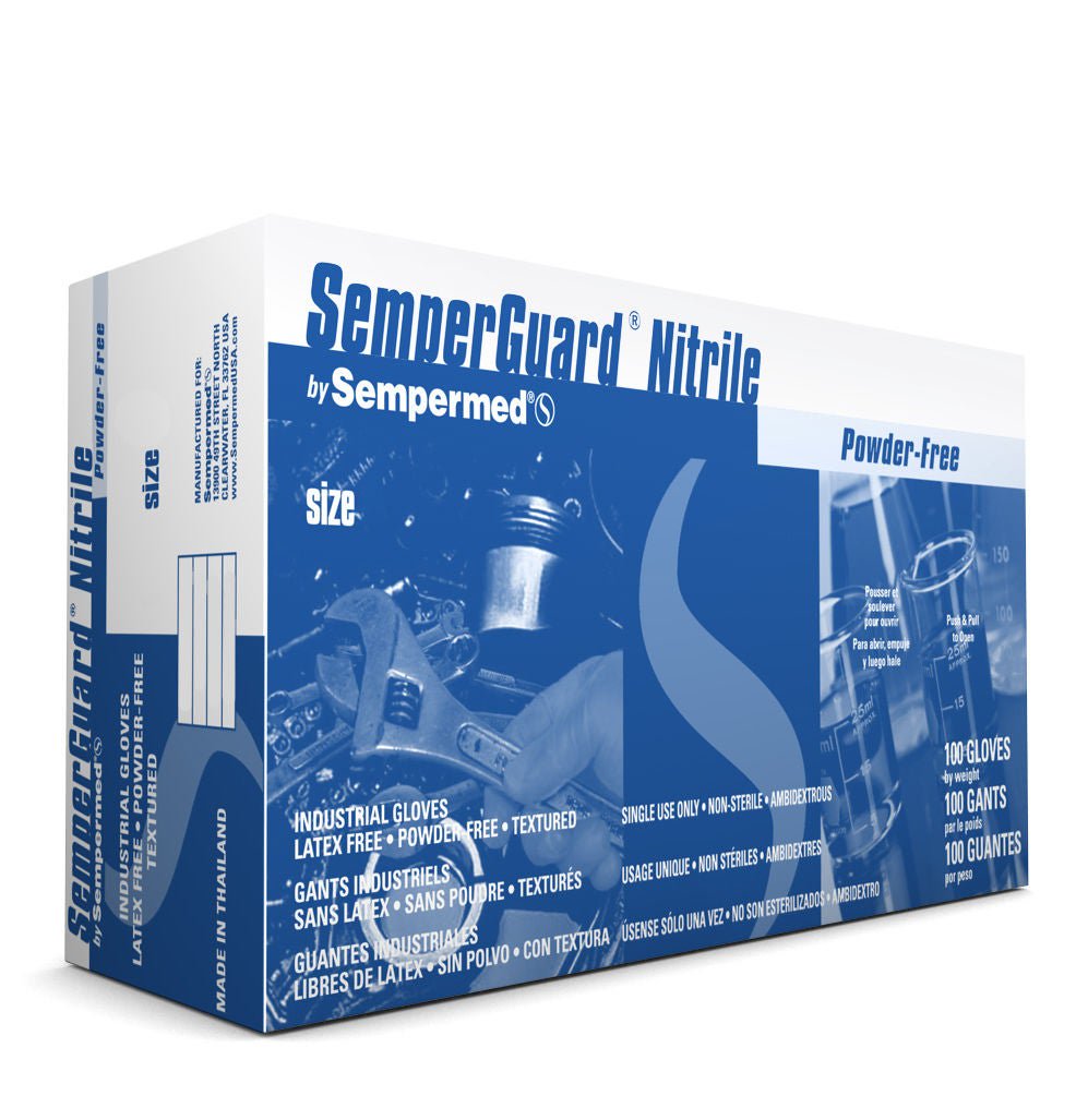 SemperGuard® Nitrile Utility Gloves, Blue