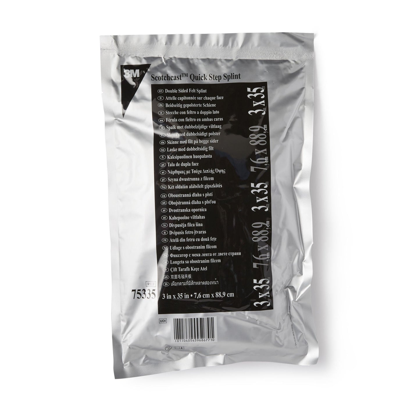 3M™ Scotchcast™ Quick Step Double Sided Felt Padded Splint, 3 x