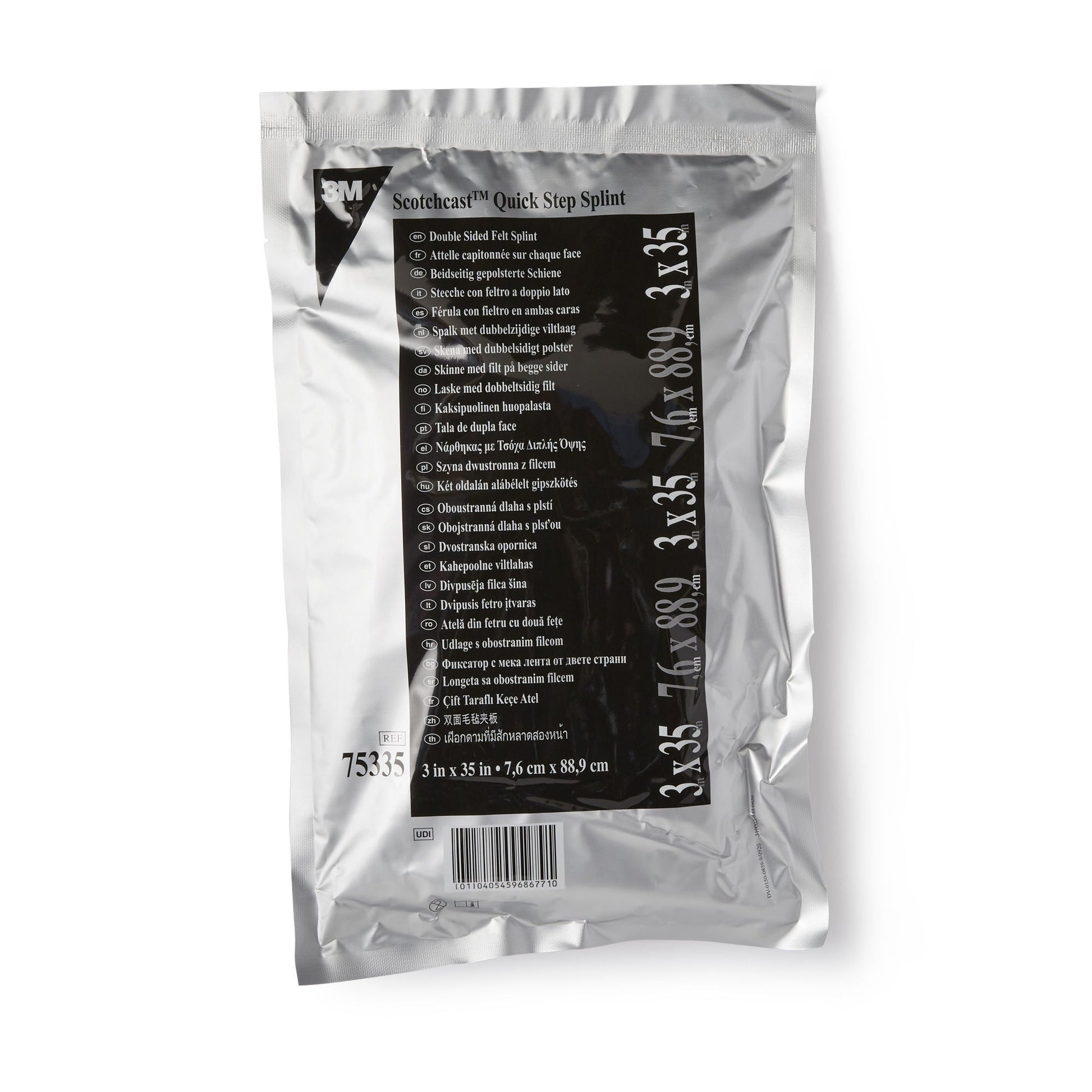 3M™ Scotchcast™ Quick Step Double Sided Felt Padded Splint, 3 x