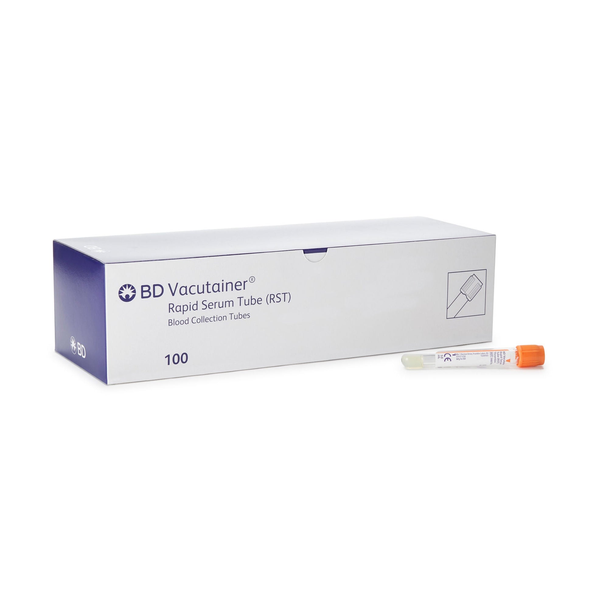 BD Vacutainer Venous Blood Collection Tube Clot Activator Additive BD Hemogard Closure Polyethylene Terephthalate (PET) Tube