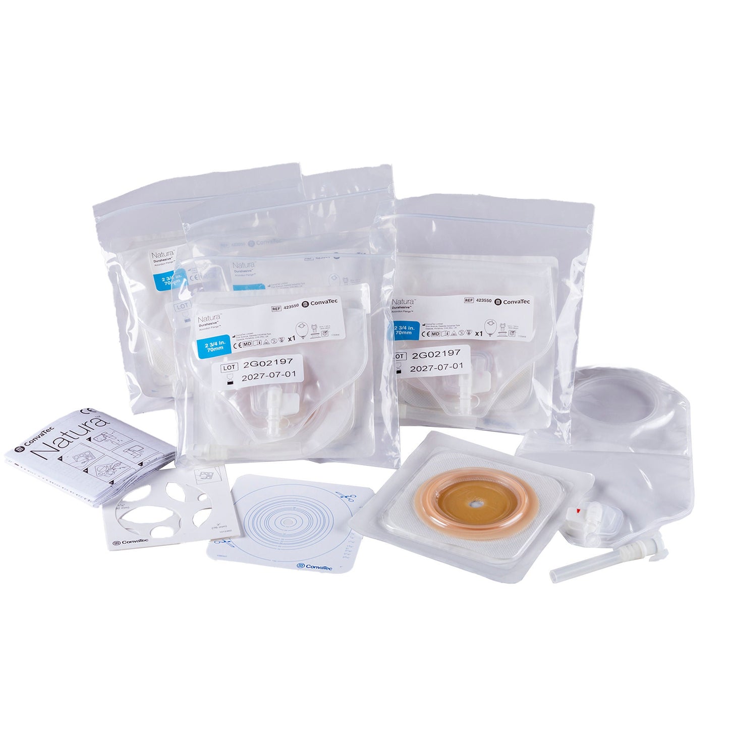 Natura Ostomy Pouch One-Piece System Trim To Fit Stoma Drainable