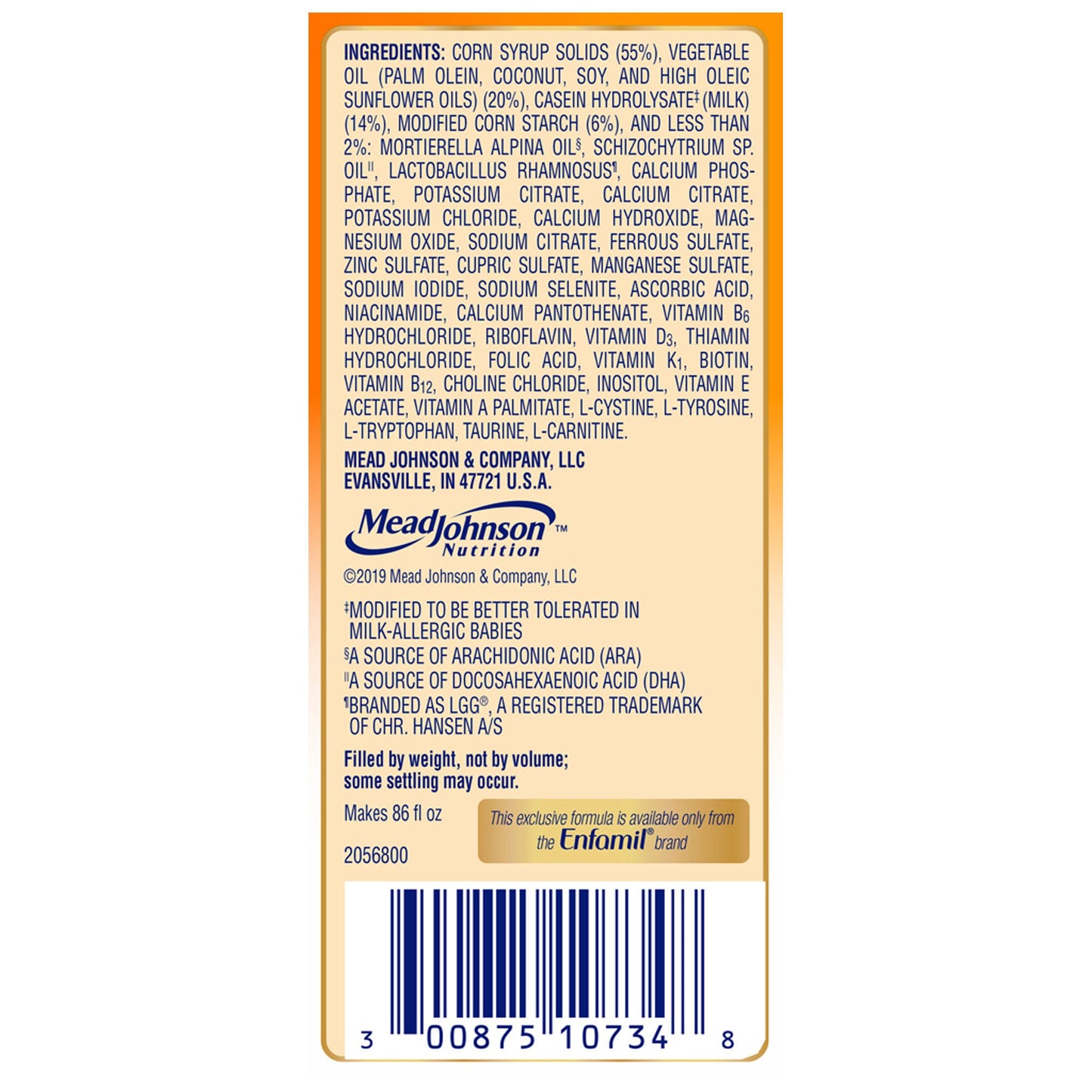 Enfamil® Nutramigen™ with Enflora LGG® Toddler Formula, can