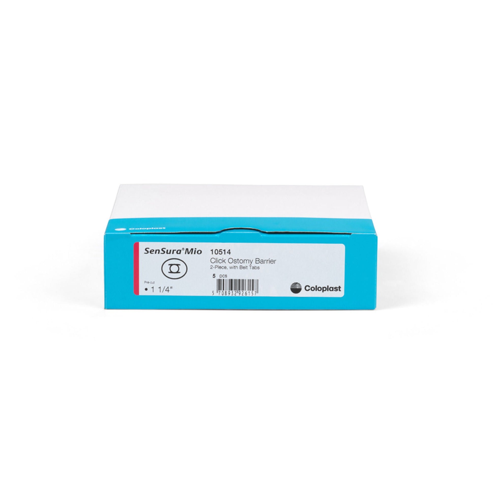 SenSura® Mio Click Ostomy Barrier, Pre-cut for Stoma Opening, Red Match