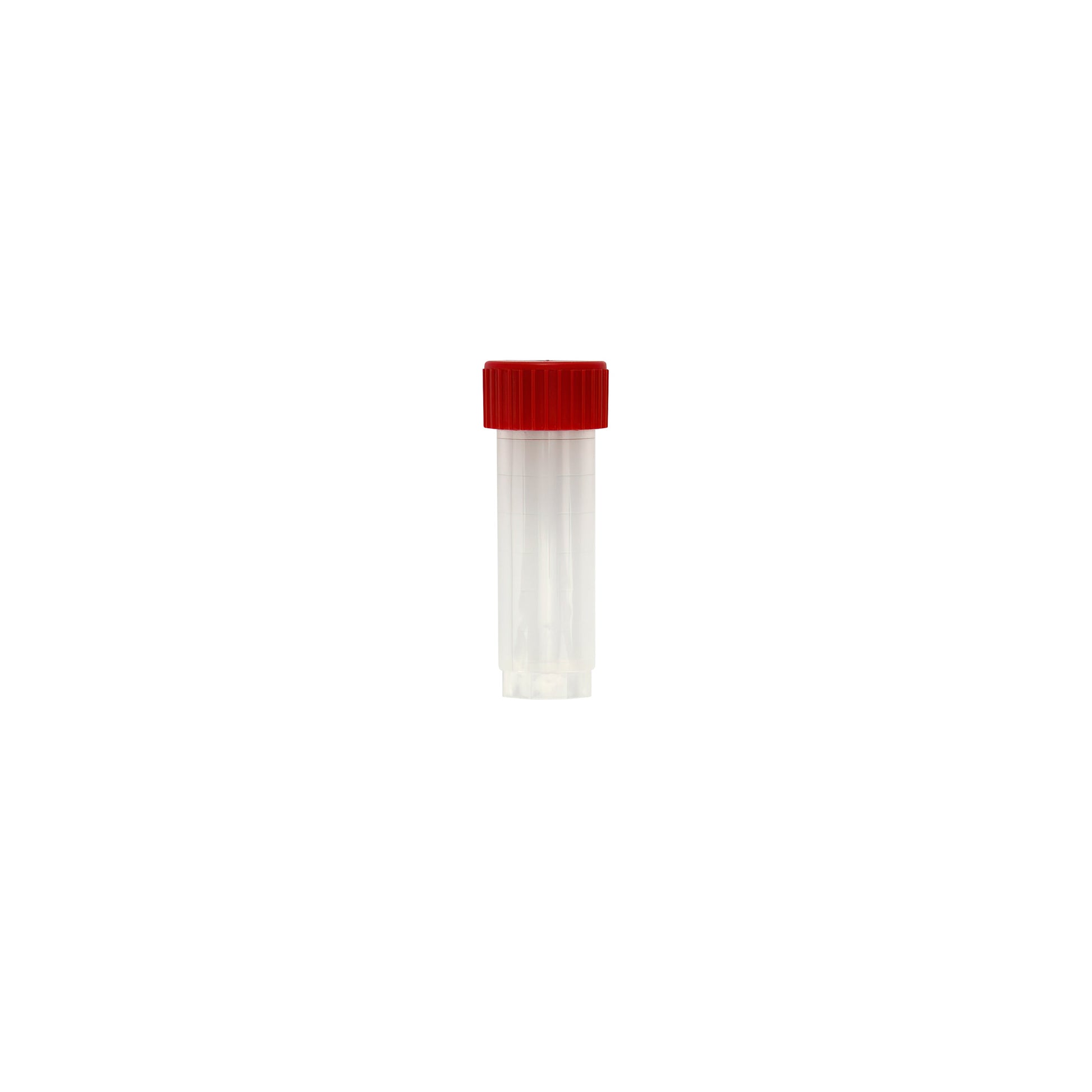 Caplugs® Evergreen 240-3007-R60 — 7.0 mL Transport Vials with Red Caps, Non-Sterile, PP, Natural, 1000/Bag Unassem