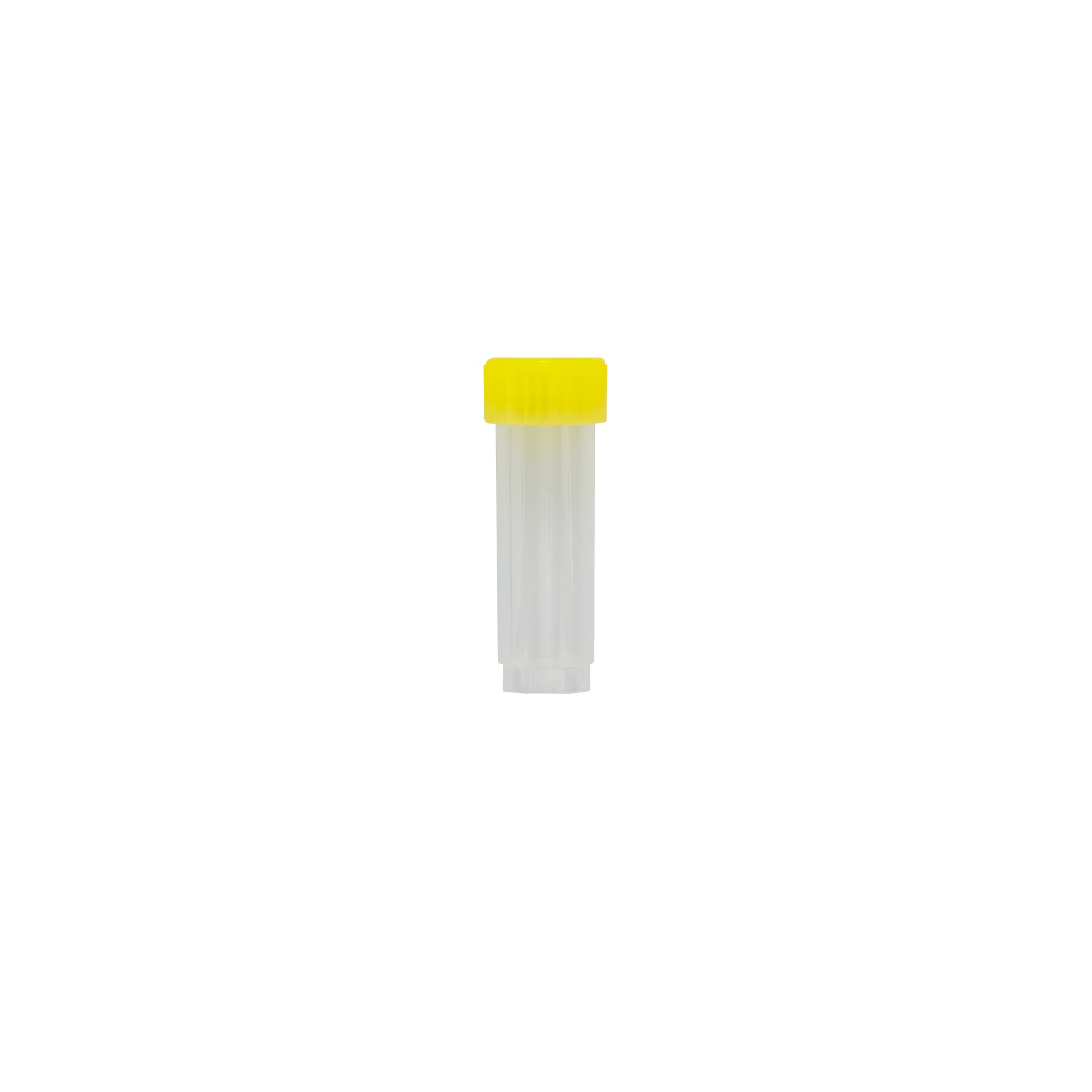 Caplugs® Evergreen 240-3007-Y80 — 7.0 mL Transport Vials with Yellow Caps, Non-Sterile, PPC, Natural, 1000/Bag Una